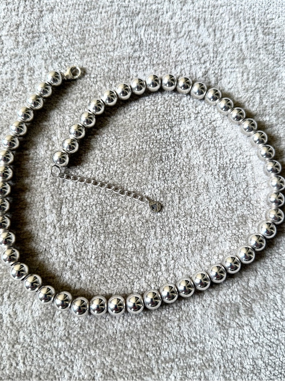 Silpada Bead Ball Polished Silver Necklace - Picture 7 of 9